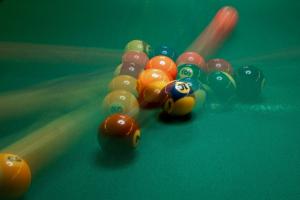 Pool-Billard in action Pool-Billard in action
