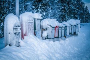 Briefkästen in finnisch Lappland