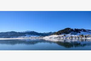 Sihlsee mit Eisbedeckung