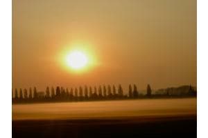 Sunrise mit Bodennebel