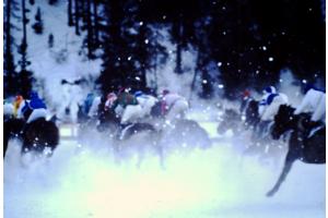 Stürmisches Pferderennen in St.Moritz