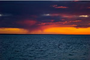 Sonnenuntergang in Darwin, Australien Sonnenuntergang in Darwin, Australien