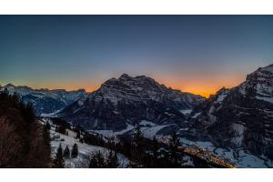 Sonneuntergang im Klöntal Sonneuntergang im Klöntal