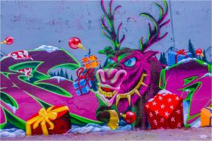 Legales, farbenfrohes Graffiti