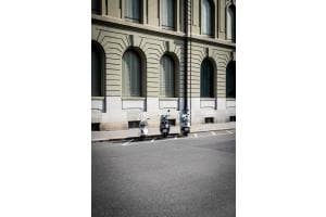 Pendelverkehr in die Stadt, auf die italienische Art. Pendelverkehr in die Stadt, auf die italienische Art.