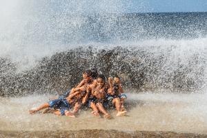 Spiel mit dem Wasser