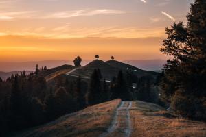 Sonnenuntergang im Emmental