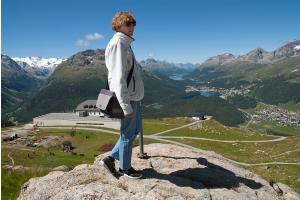 Der Blick über das Oberengadin Der Blick über das Oberengadin