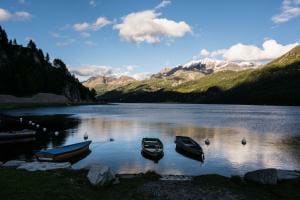 Abendstimmung über dem Silsersee Abendstimmung über dem Silsersee