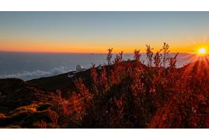 Sonnenuntergang am roches de la muchachos Sonnenuntergang am roches de la muchachos