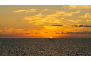 Farbenfroher Sonnenuntergang 