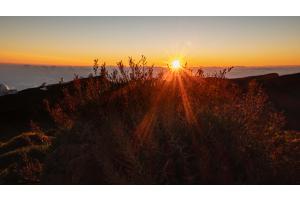 Sonnenuntergang auf dem Roches de la Muchachos in La Palma Sonnenuntergang auf dem Roches de la Muchachos in La Palma