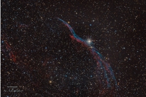 Cirrusnebel "Sturmvogel" im Sternbild Schwan. Entfernung 1500 Lichtjahre