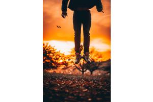 jump in sunset jump in sunset
