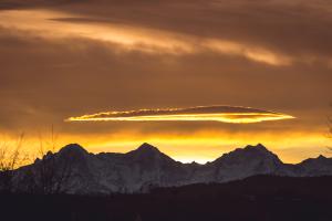 Heiligenschein über Dreigestirn