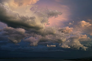 Pastell-Palette bei Sonnenuntergang