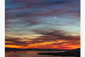Wolkenspiel bei Sonnenuntergang