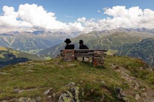 Innehalten hoch über Davos Innehalten hoch über Davos