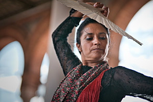 Flamenco Dancer on Plaza de España
