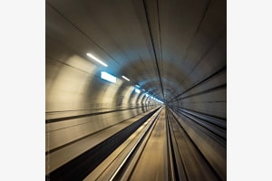 U-Bahnstrecke - Im Tiefflug unter Kopenhagen/DK