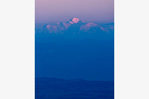 Mont Blanc at blue hour 