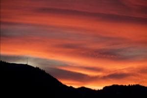Burning sky