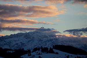 Säntis mit Wolken