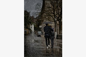 Gemeinsam durch den Regen