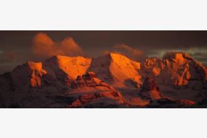 Alpenglühen an der Blüemlisalp