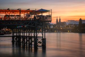 Sonnenuntergang am Rhein