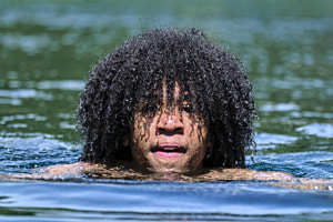 swimming in the maggia river - 02b