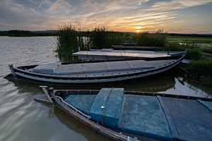 alte Fischerboote, Albufera Naturpark, Spanien