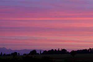 Farbenfrohe Wolken