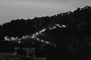Beschneiung  der Skipisten