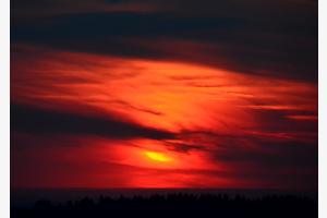 Sonnenuntergang am Vue des Alpes
