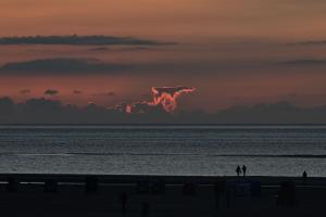 Sonnenuntergang am Strand bei Norddorf, Insel Amrum, Deutschland Sonnenuntergang am Strand bei Norddorf, Insel Amrum, Deutschland