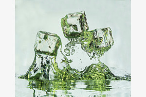 Sprung aus dem kalten Wasser