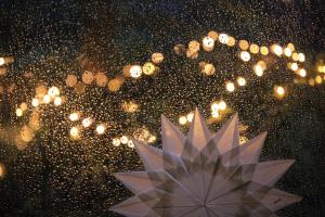 Regentropfen Lichterspiel