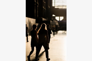 Silhouettes at Zurich Central Station Silhouettes at Zurich Central Station