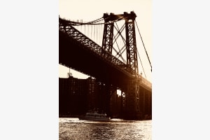 Bridge in NY at Sunset Bridge in NY at Sunset