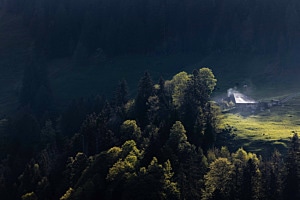 Alphütte im Schwarzsee