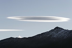 Lenticularis Wolke auf der Belalp