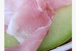 Schinken mit Melone