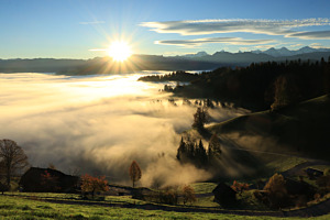 über dem Nebel