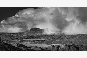 Heftige Schnee- und Windfront, Assynt