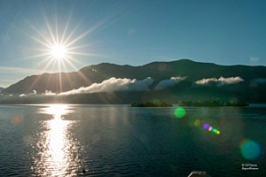 Insel Brissago bei Sonnenschein