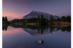 Sonnenaufgang Cascade Ponds Banff Sonnenaufgang Cascade Ponds Banff