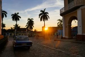 Sonnenuntergang in Trinidad, Kuba