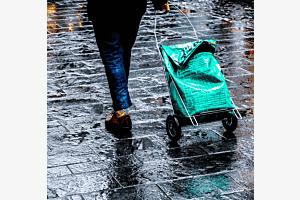 Shopping on a rainy Day