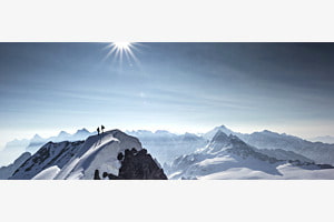 Aussicht vom Blüemlisalphorn Aussicht vom Blüemlisalphorn
